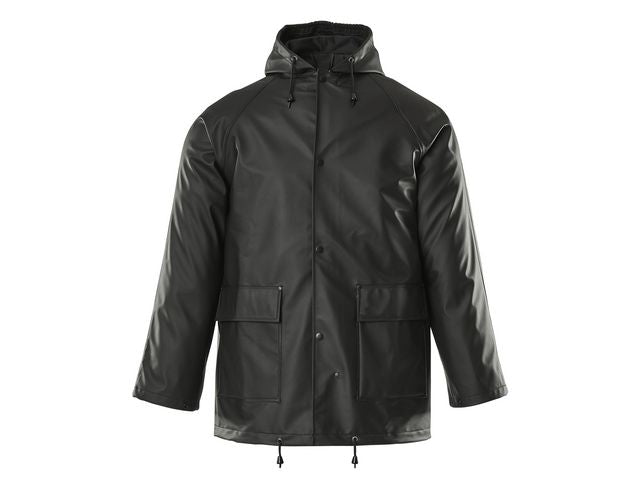 Regnjacka svart vind- vattentät 4XL